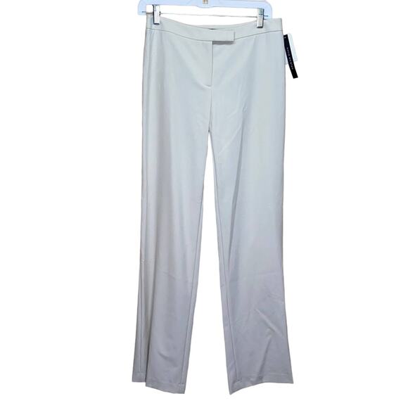 David Meister Beige Flat Front Trouser Pants NWT - Picture 1 of 7